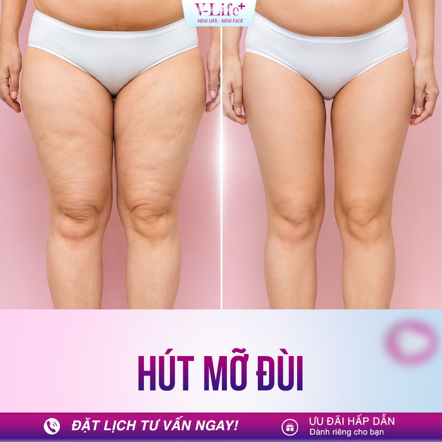 Hút mỡ đùi một vùng